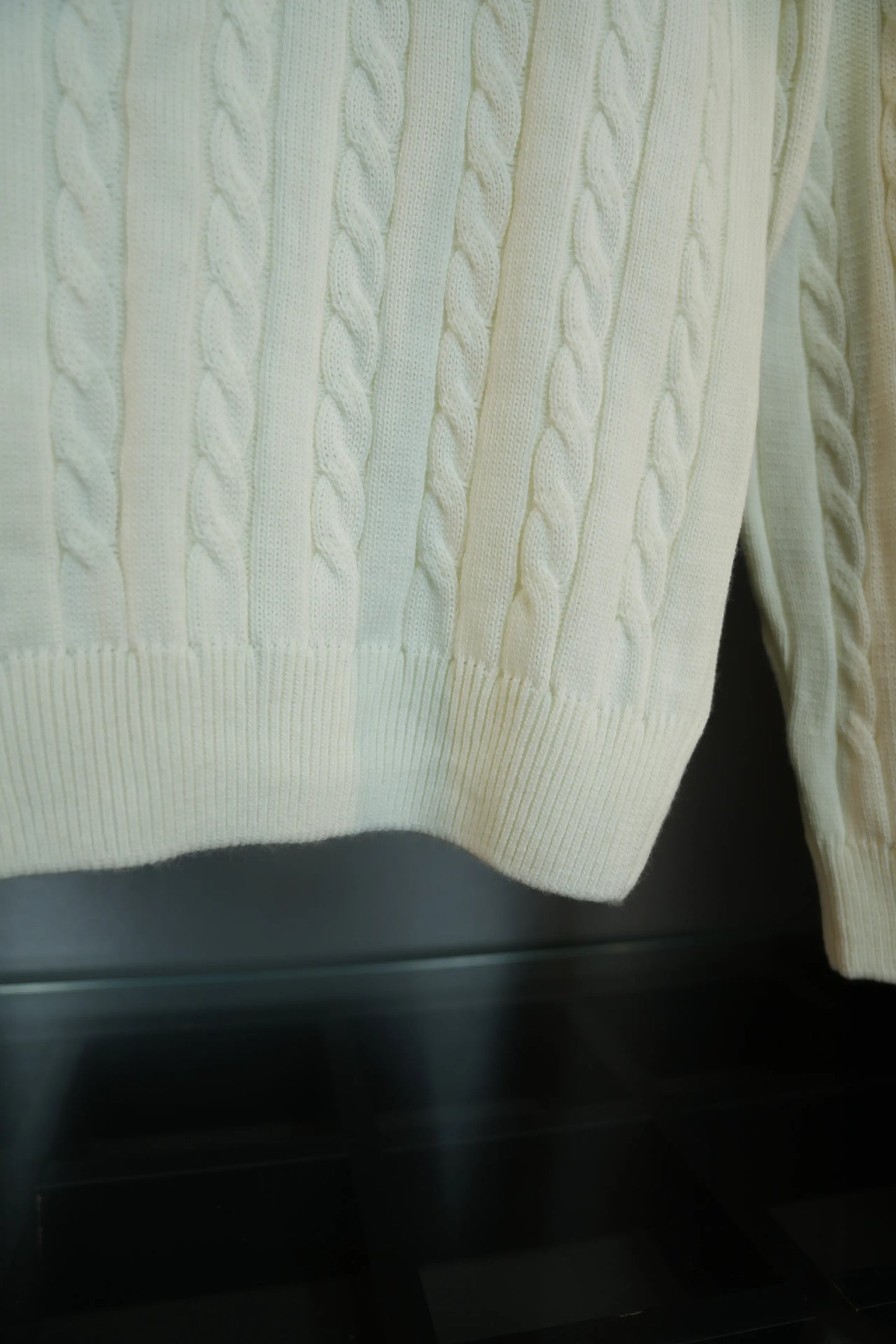 RALPH LAUREN KNITTED SWEATER - WHITE