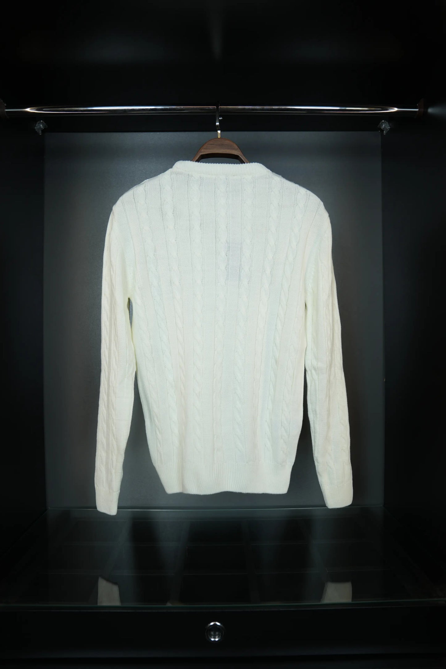 RALPH LAUREN KNITTED SWEATER - WHITE