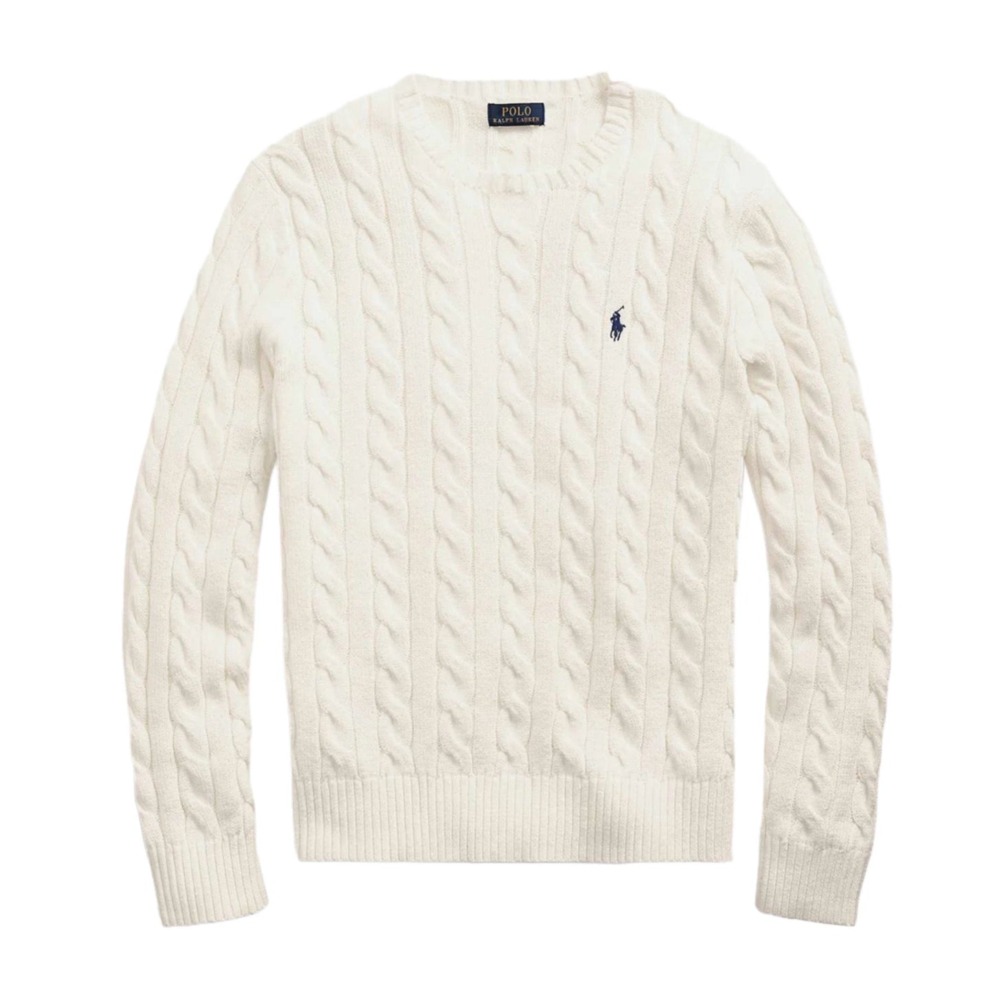 RALPH LAUREN KNITTED SWEATER - WHITE