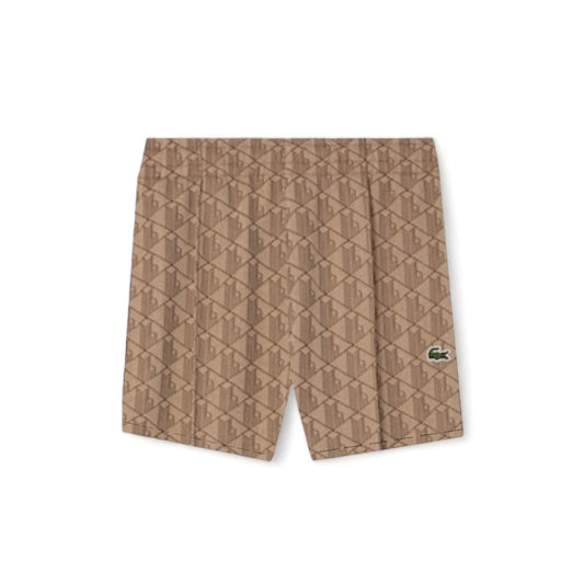 LACOSTE MONOGRAM KLASSZIKUS RÖVIDNADRÁG - BÉZS/BARNA