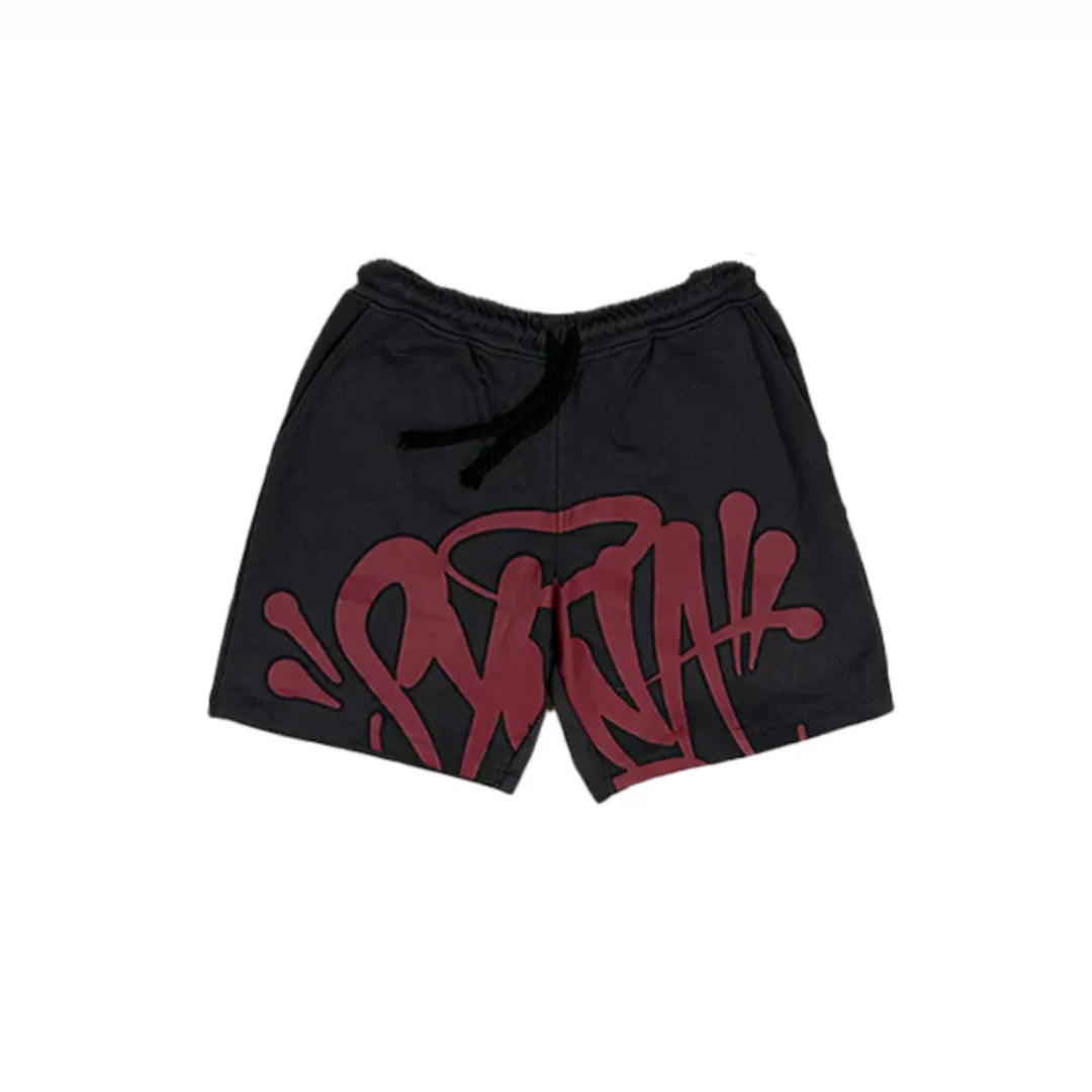 SYNA WORLD BORVÖRÖS/FEKETE SZÍNŰ SHORTS