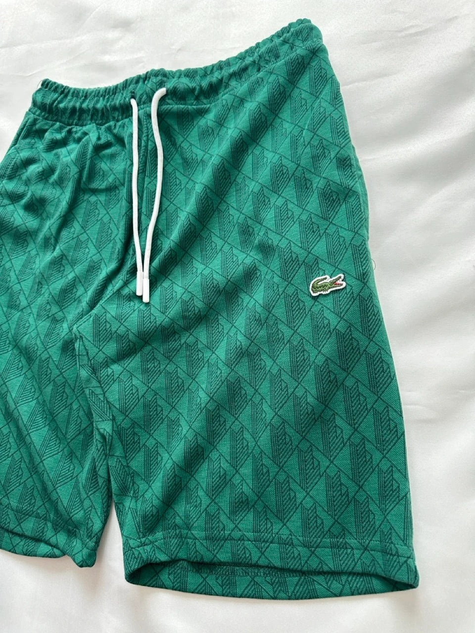 LACOSTE MONOGRAM KLASSZIKUS RÖVIDNADRÁG - ZÖLD