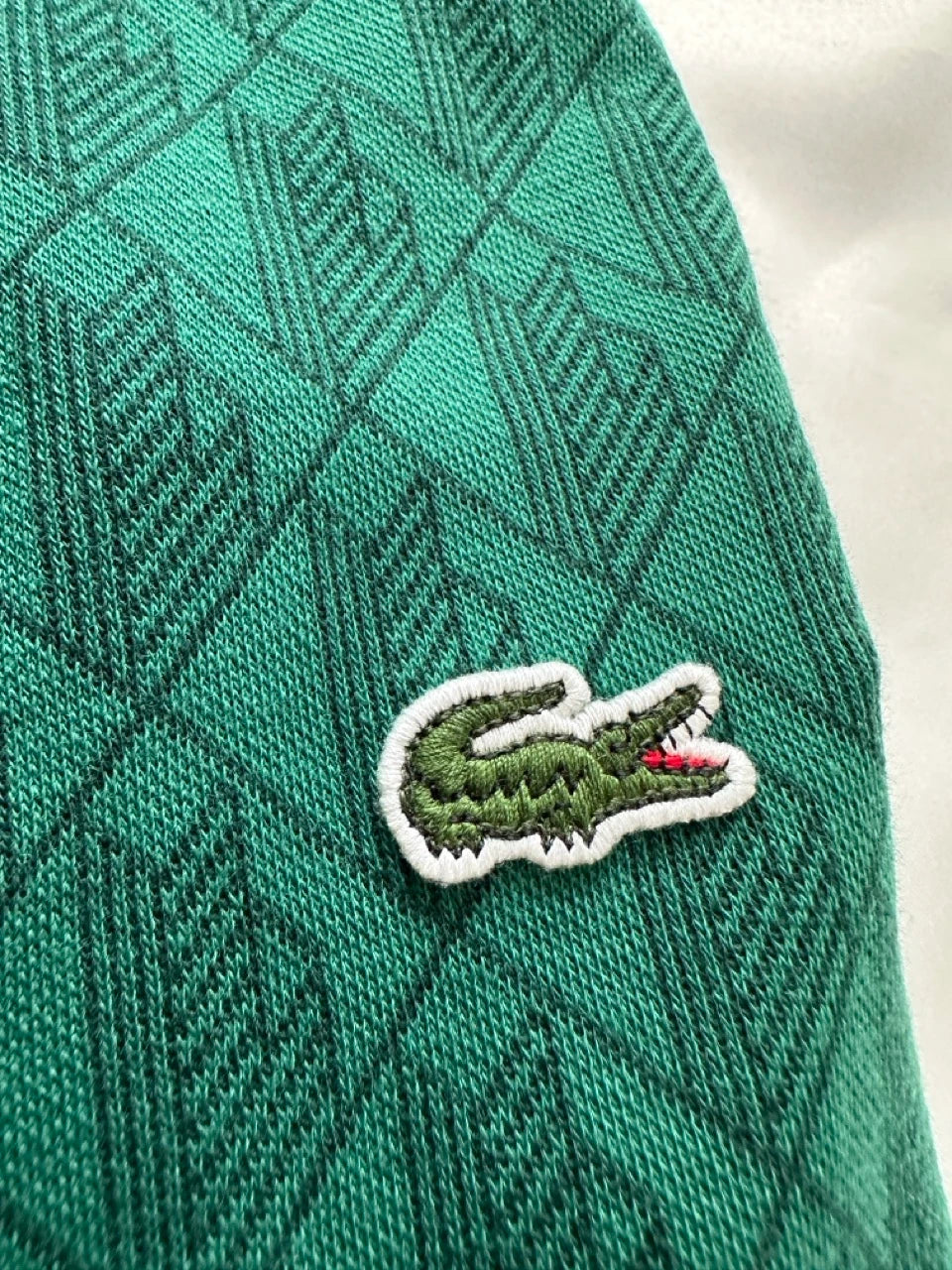 LACOSTE MONOGRAM KLASSZIKUS RÖVIDNADRÁG - ZÖLD