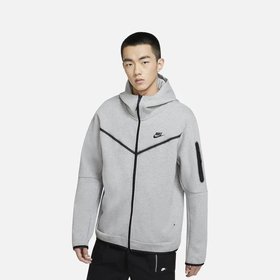 Nike Tech polár szürke kapucnis pulóver