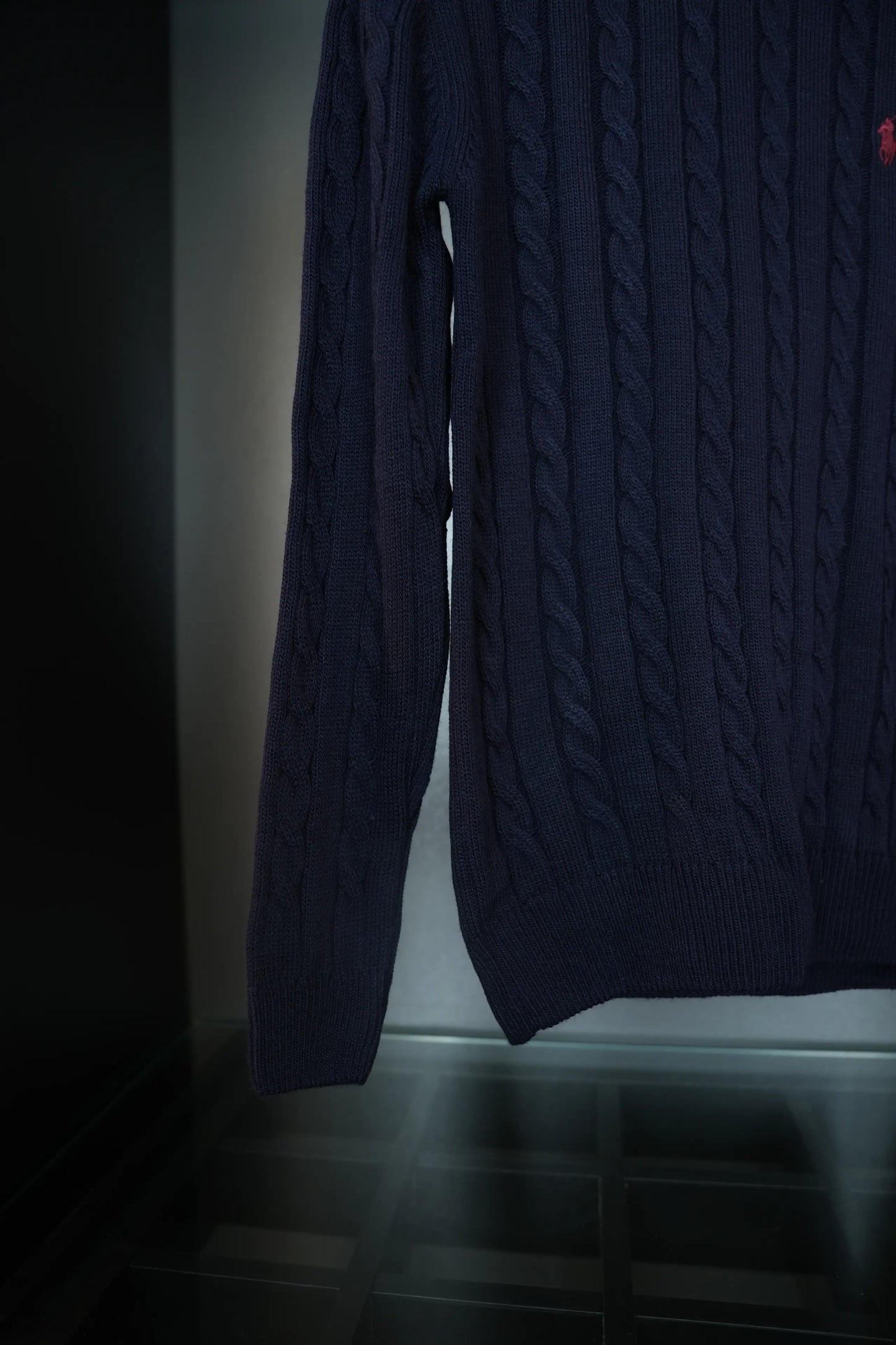 RALPH LAUREN KNITTED SWEATER - NAVY BLUE