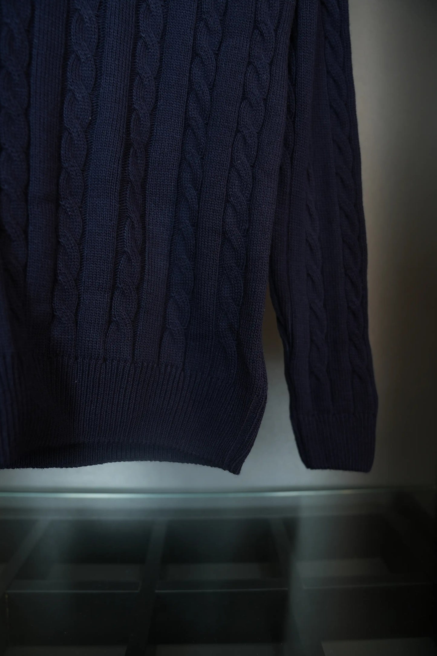 RALPH LAUREN KNITTED SWEATER - NAVY BLUE