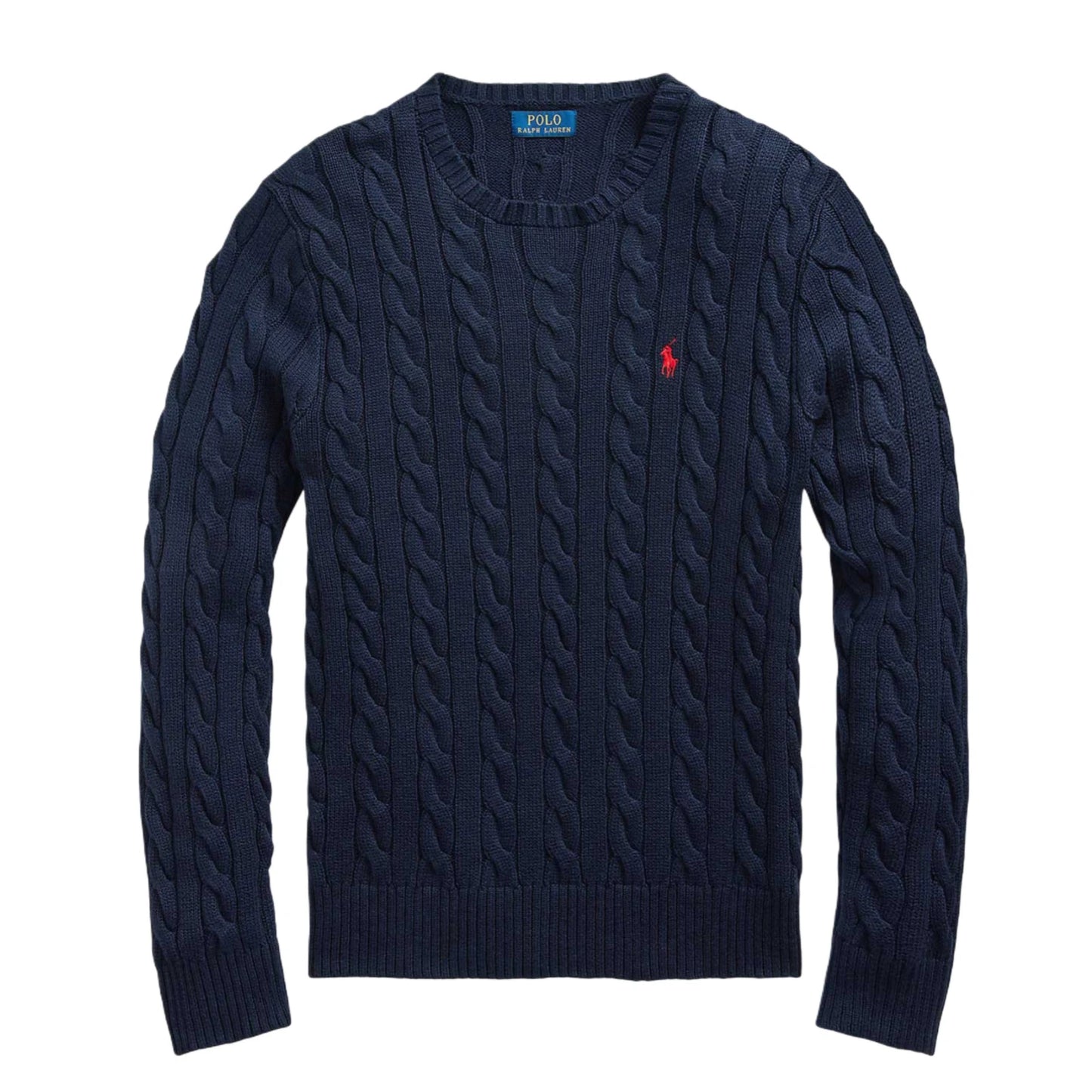 RALPH LAUREN KNITTED SWEATER - NAVY BLUE