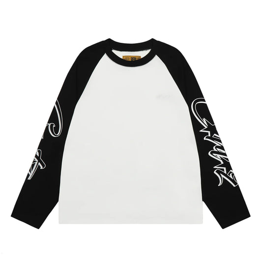 CORTEIZ RAGLAN LONG SLEEVE - BLACK