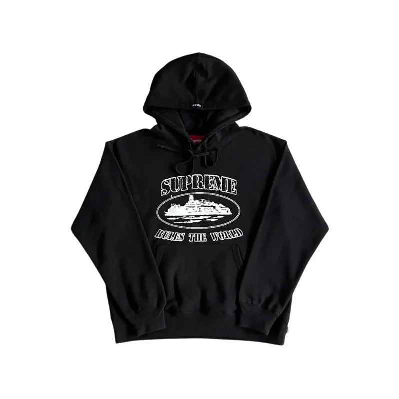 S*PREME X CRTZ KAPUCNIS PULÓVER