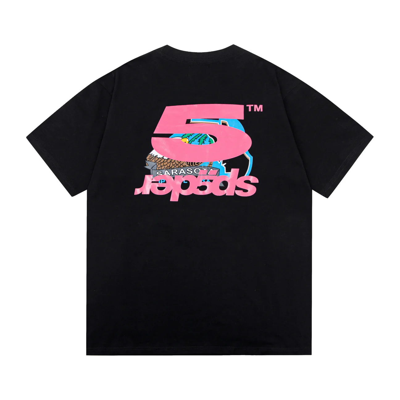 SP5DER RACER PÓLÓ - FEKETE