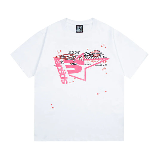 SP5DER RACER TEE - WHITE