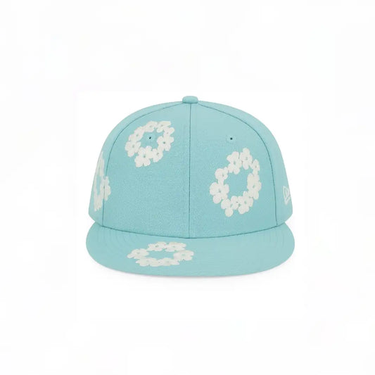 DENIM TEARS COTTON WREATH X NEW ERA HAT - BABY BLUE
