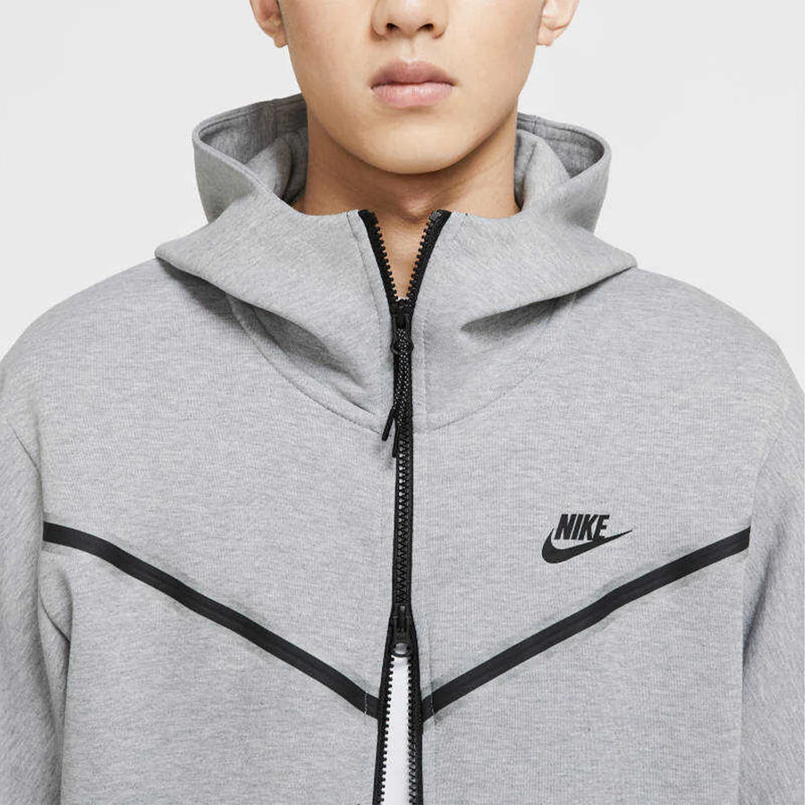 Nike Tech polár szürke kapucnis pulóver