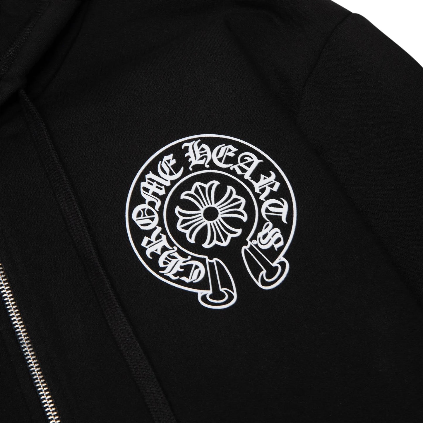 CHROME HEARTS MANCHESTER EXCLUSIVE LÓPATKÓS CIPZÁRAS FEKETE KAPUCNIS PULÓVER