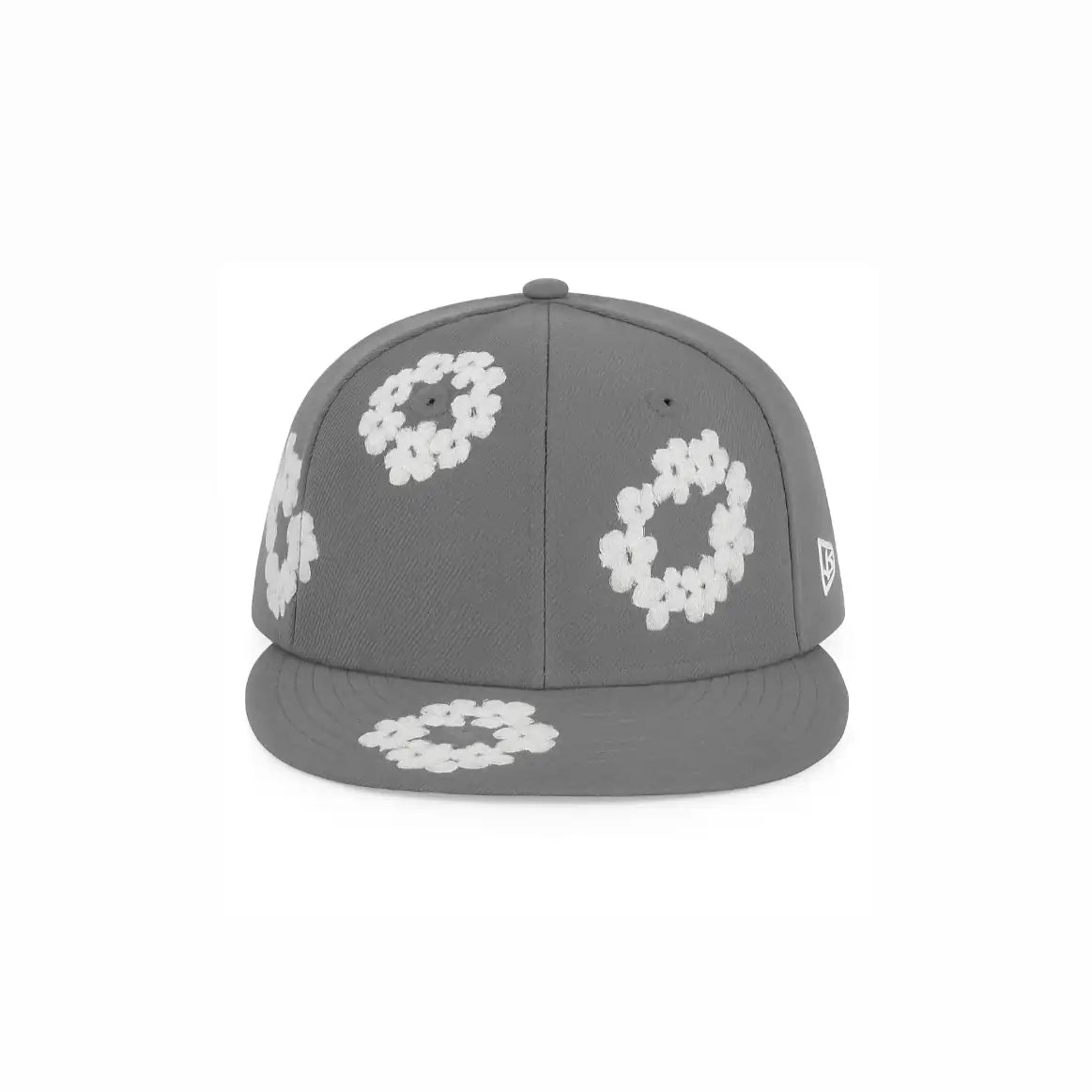 DENIM TEARS PAMUT VIRÁGKOSZORÚ X NEW ERA SAPKA - SZÜRKE