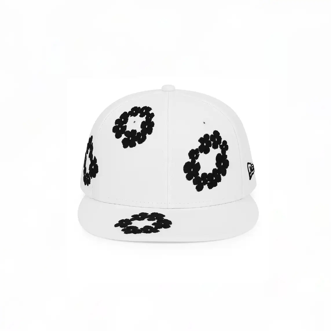 DENIM TEARS PAMUT VIRÁGKOSZORÚ X NEW ERA SAPKA - FEHÉR