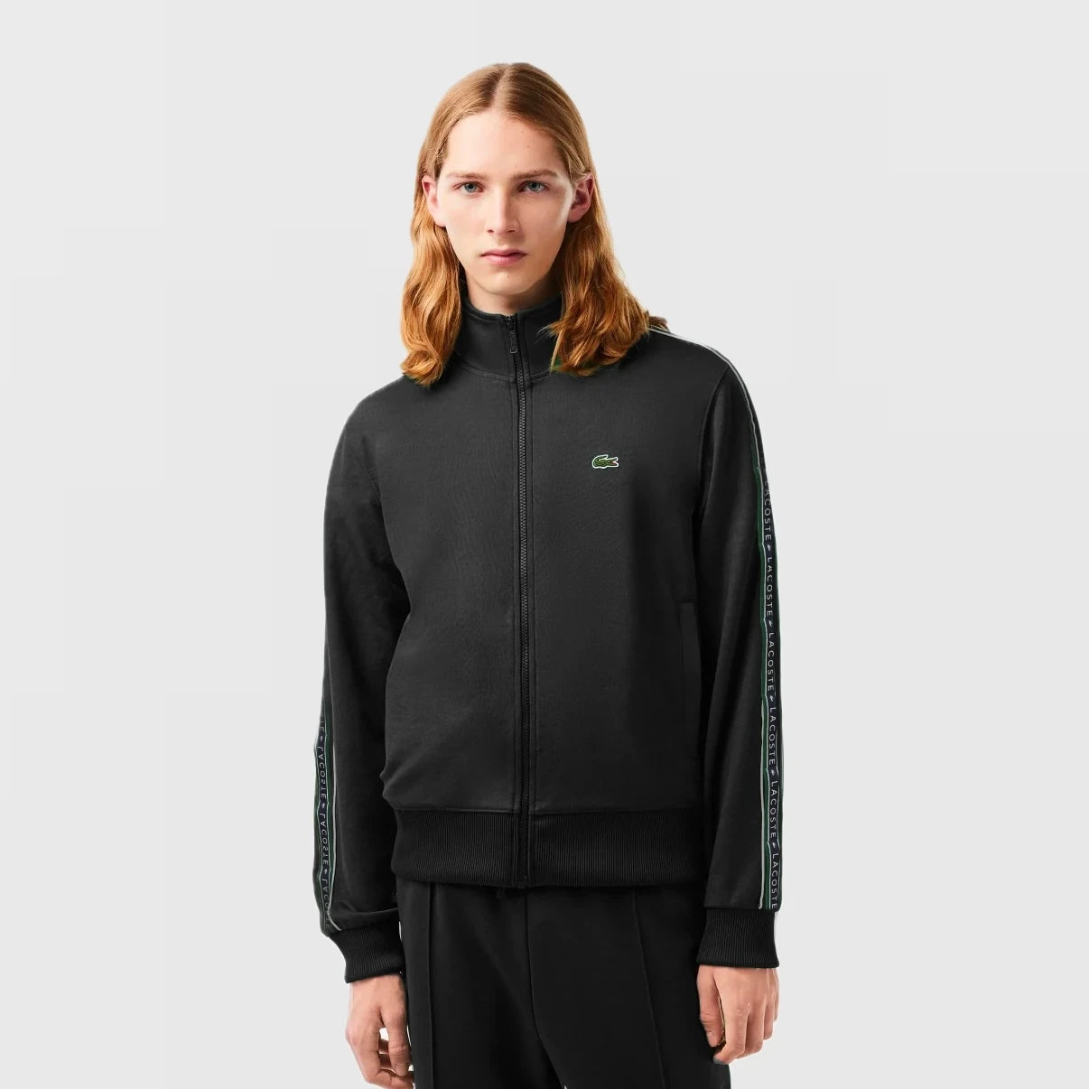 LACOSTE CLASSIC FIT CSÍKOS TRÉNINGRUHA - ZÖLD CSÍKOS