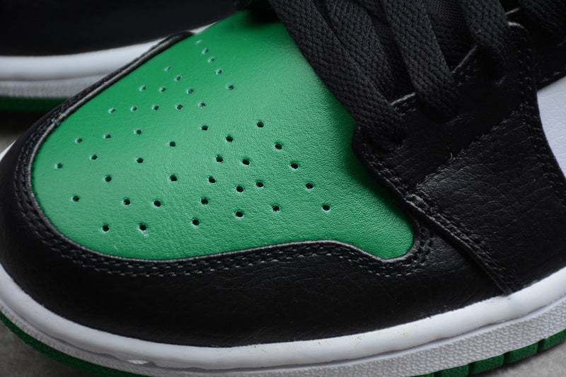 AIR JORDAN 1 MID GREEN TOE GREEN/BLACK/WHITE