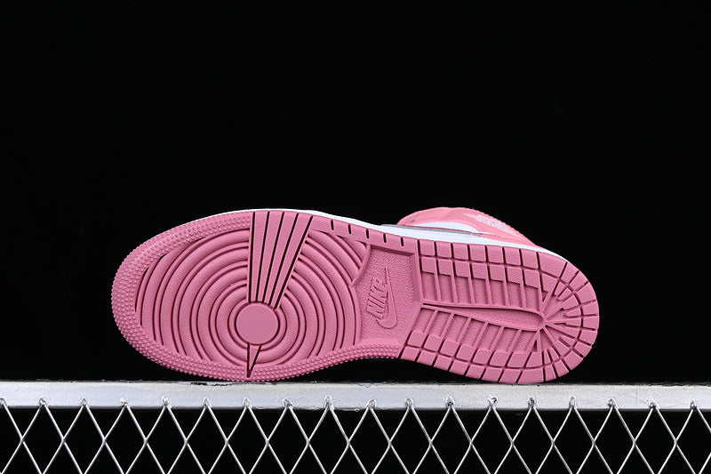 AIR JORDAN 1 MID GS VALENTINES DAY CHALK/DESERT BERRY/WHITE