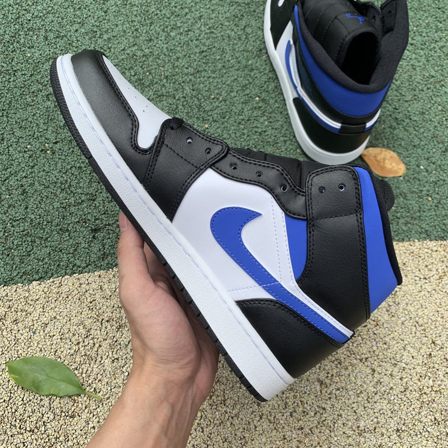 AIR JORDAN 1 MID WHITE BLACK ROYAL