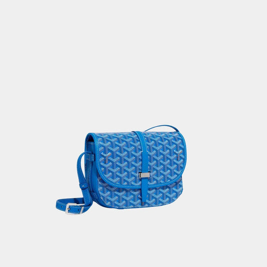 GOYARD GOYARDINE BELVEDERE PM VÁLLTÁSKA - KÉK