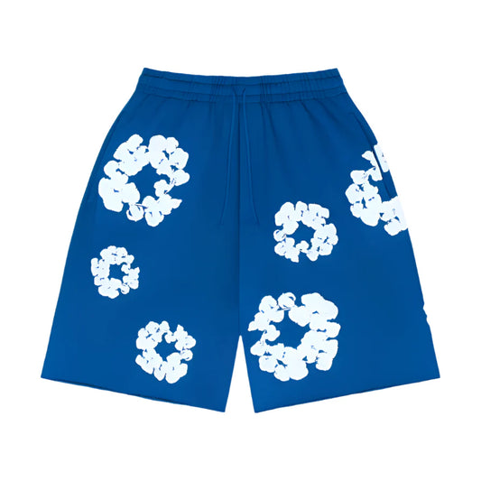 DENIM TEARS THE COTTON WREATH SHORTS - KIRÁLYKÉK