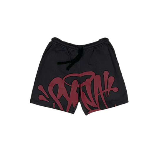 SYNA WORLD BORVÖRÖS/FEKETE SZÍNŰ SHORTS
