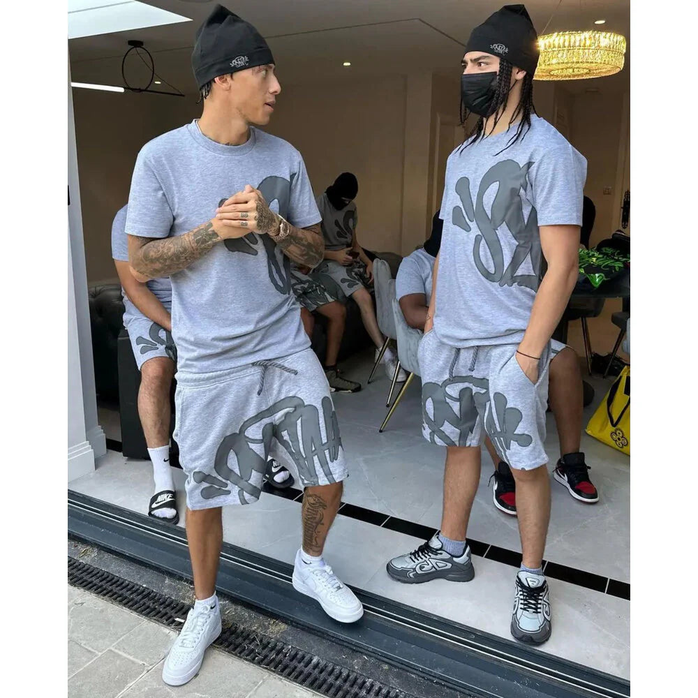 SYNA GREY LOGO TEE