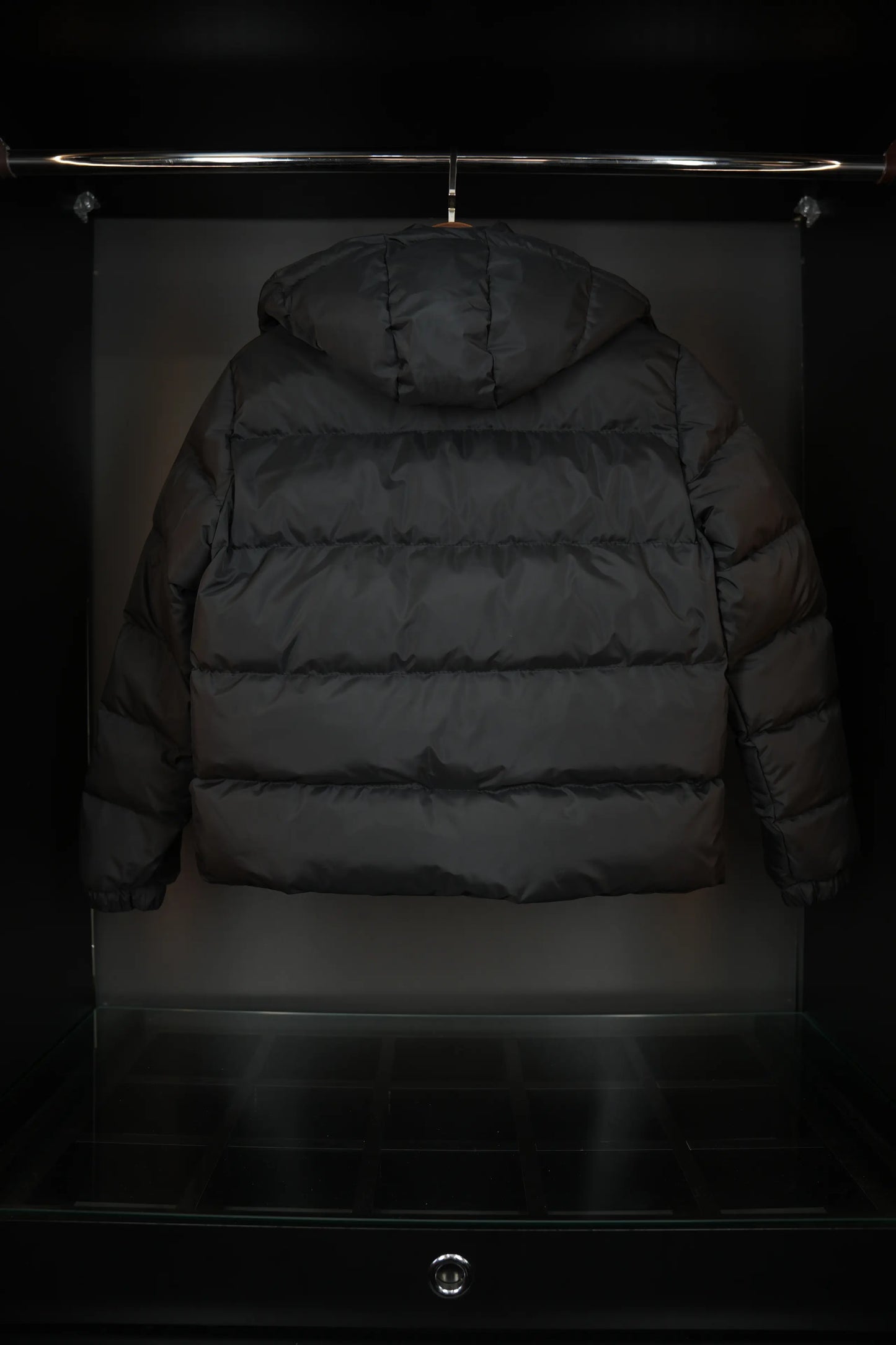POLO RALPH LAUREN MEN'S PUFFER JACKET BLACK/RED LOGO
