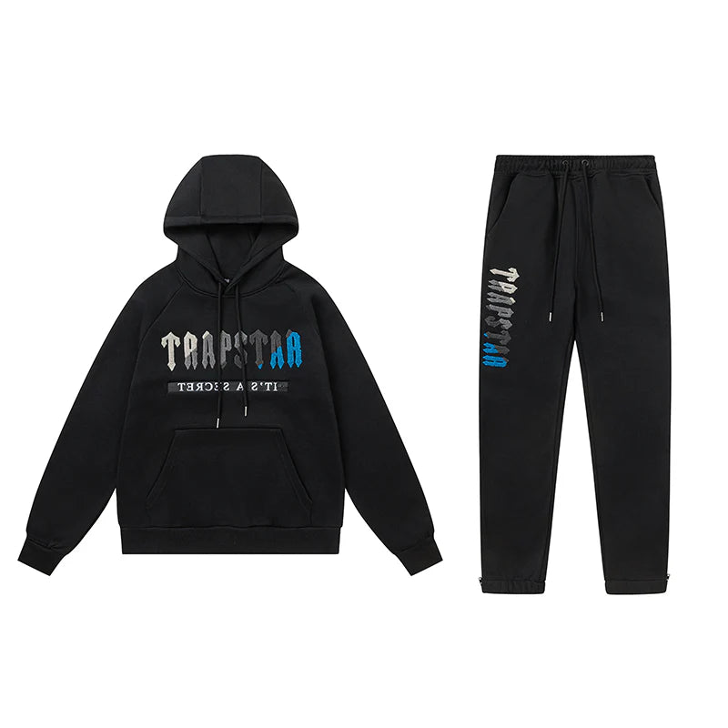 DECODED 2.0 HOODED BLACK BLUE TRACKSUIT