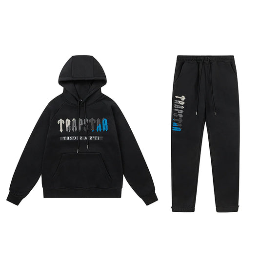DECODED 2.0 HOODED BLACK BLUE TRACKSUIT