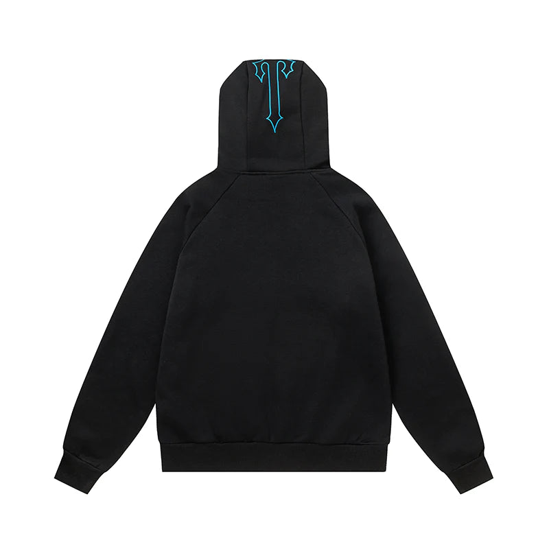 DECODED 2.0 HOODED BLACK BLUE TRACKSUIT
