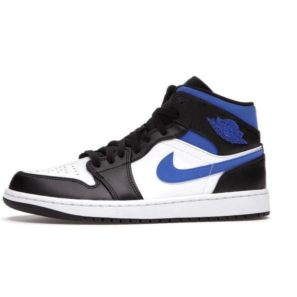 AIR JORDAN 1 MID WHITE BLACK ROYAL