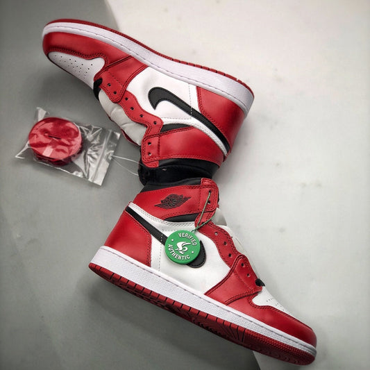 AIR JORDAN 1 MID WHITE/BLACK/RED
