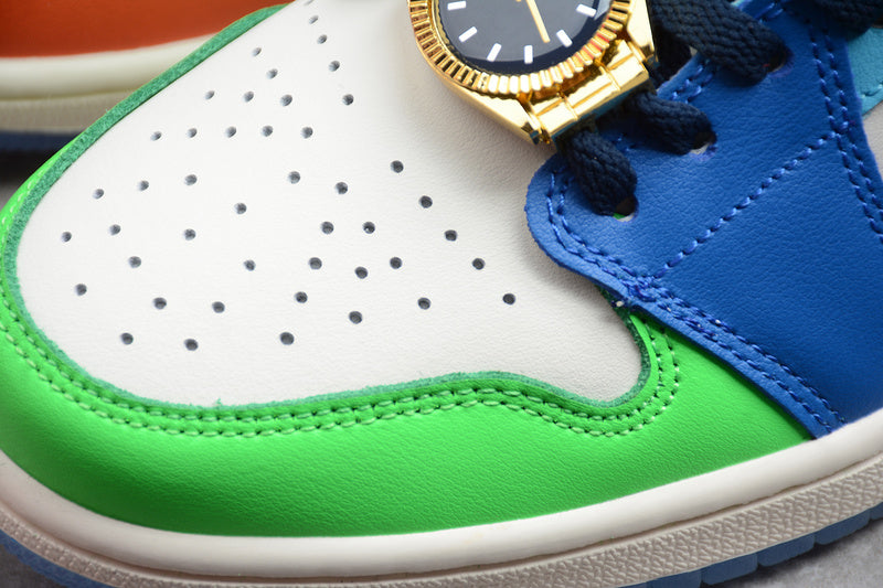 AIR JORDAN 1 MID SE FEARLESS MELODY EHSANI WHITE/ORANGE