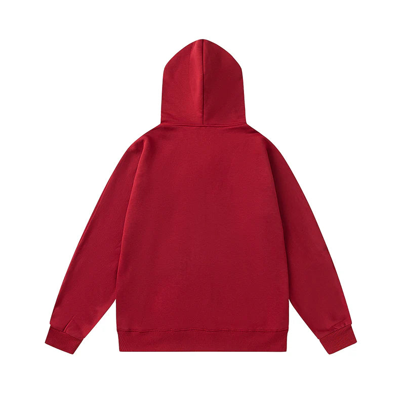 TRAPSTAR SCRIPT ZIP THROUGH HOODIE TRACKSUIT - RED