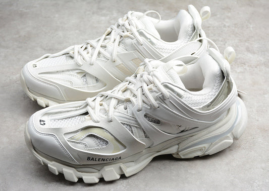 BALENCIAGA TRACK LED TRAINERS 3.0 LIGHT GREY∕WHITE