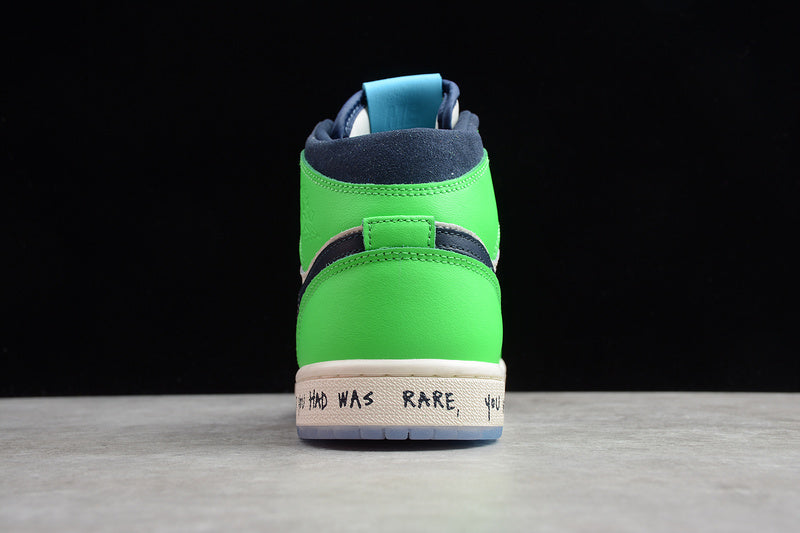 AIR JORDAN 1 MID SE FEARLESS MELODY EHSANI WHITE/ORANGE