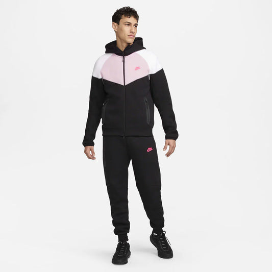 NIKE SPORTSWEAR TECH FLEECE WINDRUNNER FEKETE/FEHÉR/RÓZSASZÍN