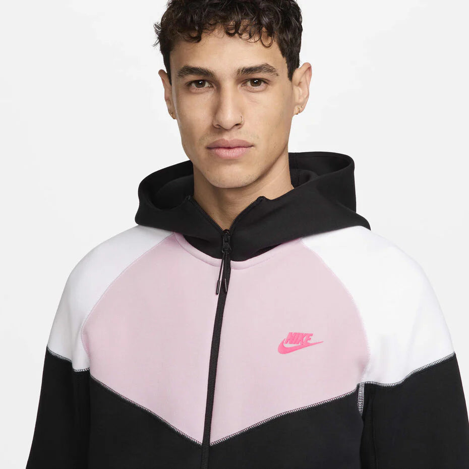 NIKE SPORTSWEAR TECH FLEECE WINDRUNNER FEKETE/FEHÉR/RÓZSASZÍN