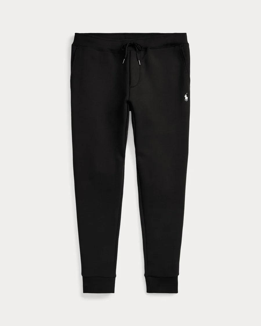 POLO RALPH LAUREN DOUBLE-KNIT FULL-ZIP HOODIE TRACKSUIT - BLACK