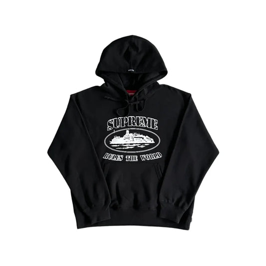 S*PREME X CRTZ KAPUCNIS PULÓVER