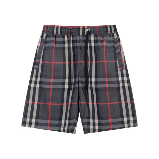 BURBERRY VINTAGE KOCKÁS MINTÁS SHORTS - KÉK