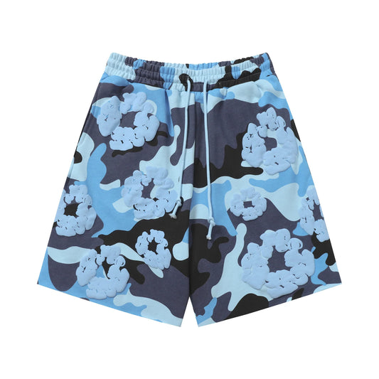 DENIM TEARS THE COTTON WREATH SHORTS - KÁMÓKÉK