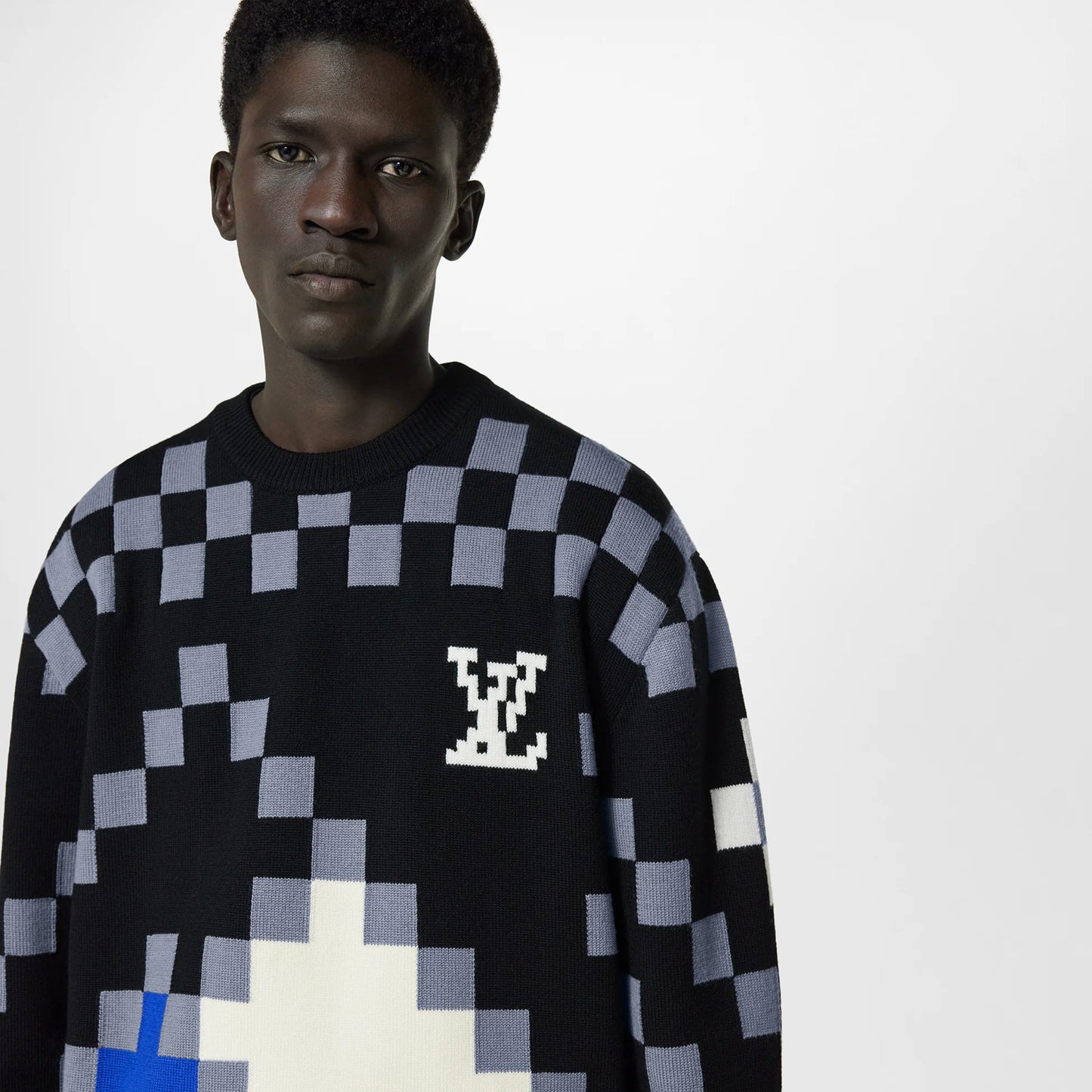 LOUIS VUITTON LV FAIR ISLE MACRO KNITWEAR SWEATER